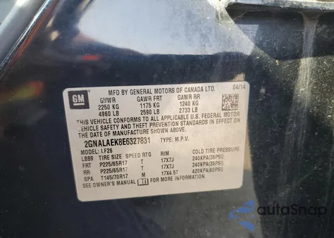 2014 Chevrolet Equinox Ls z USA, uszkodzony, nr VIN 2GNALAEK8E6327831